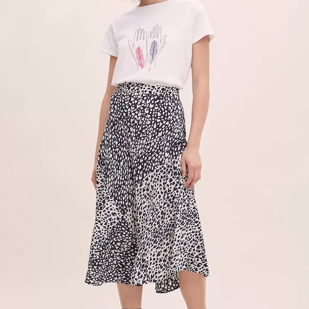 Anthropologie Monochrome Asymmetrical Skirt - Picture 6 of 9